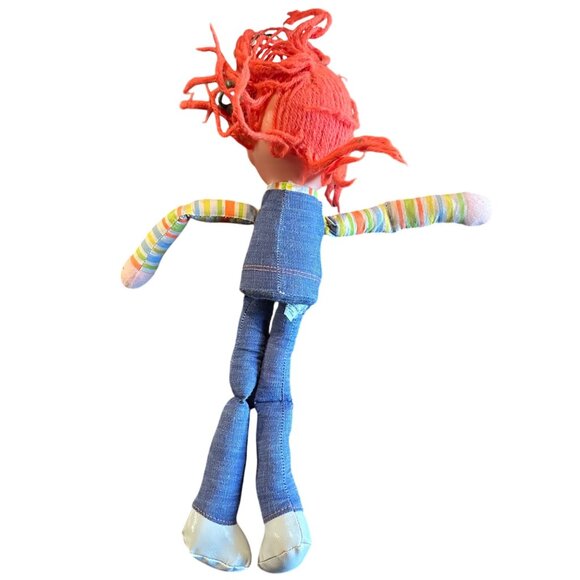 Vintage 1973 Mattel Jibby Jeaner Cloth Doll With Denim Outfit & Striped Shirt - - Picture 2 of 11